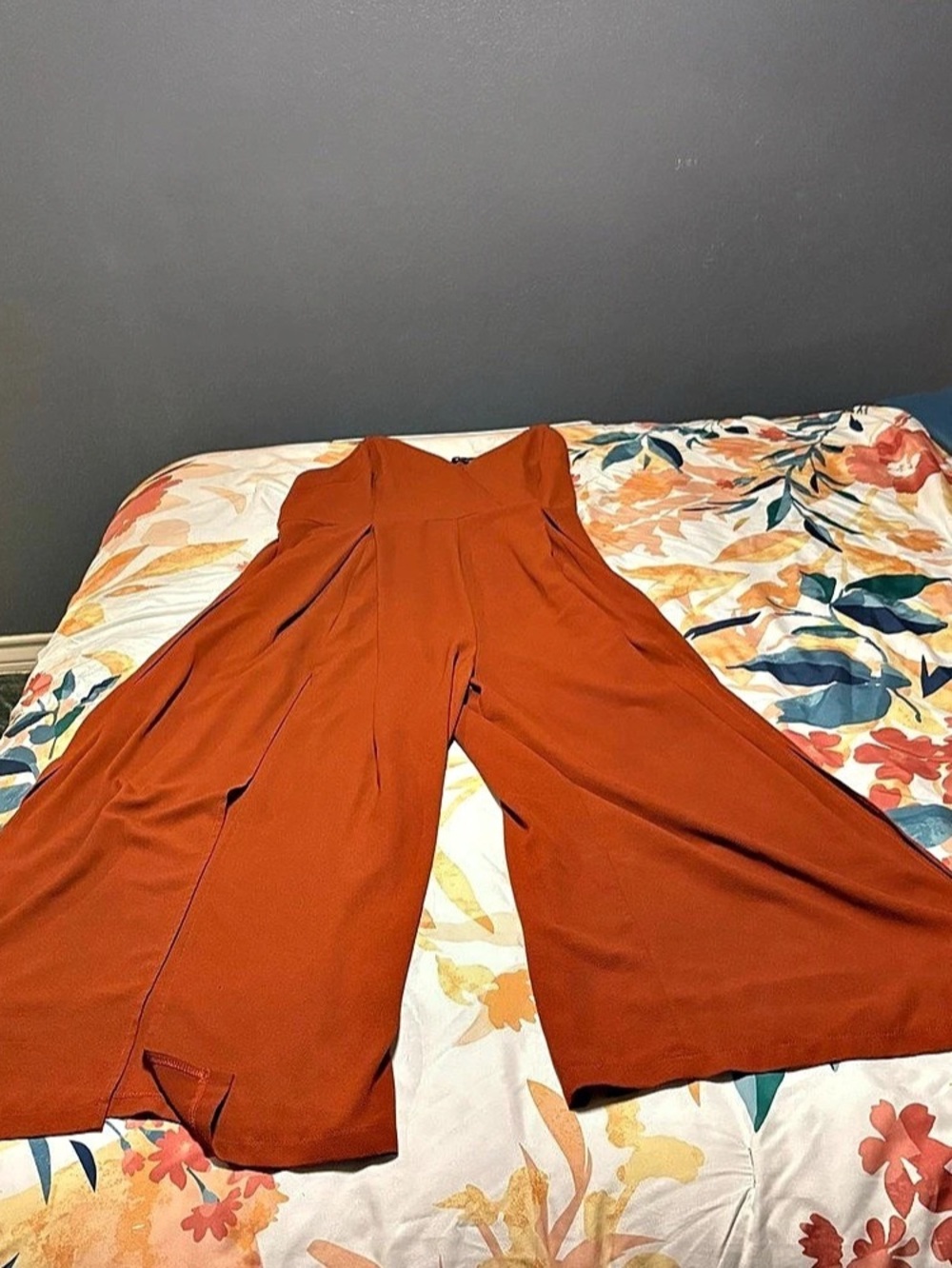 Simply 4 Plus Wide Leg Jumpsuit in Orange 3XL Like New